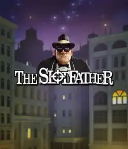 Immerse yourself in the shadowy realm of The Slotfather game by Betsoft, showcasing a commanding mafia boss standing against a moonlit cityscape. This image evokes the dramatic essence of the organized crime, with the boss clad in a sharp black suit and fedora. Great for lovers of gangster-themed games, delivering a captivating gaming experience. 